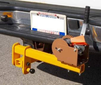 Receiver Mount With Manual Winch